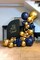 Navy Blue Balloons Arch Garland Kit 119pcs Chrome Gold Balloons for Wedding Graduation Birthday Party Decor